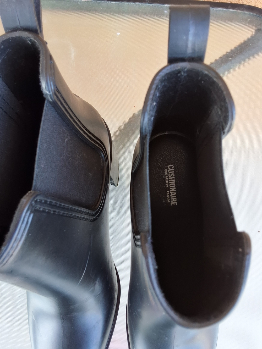 Women's Black Chelsea Rain Boots
